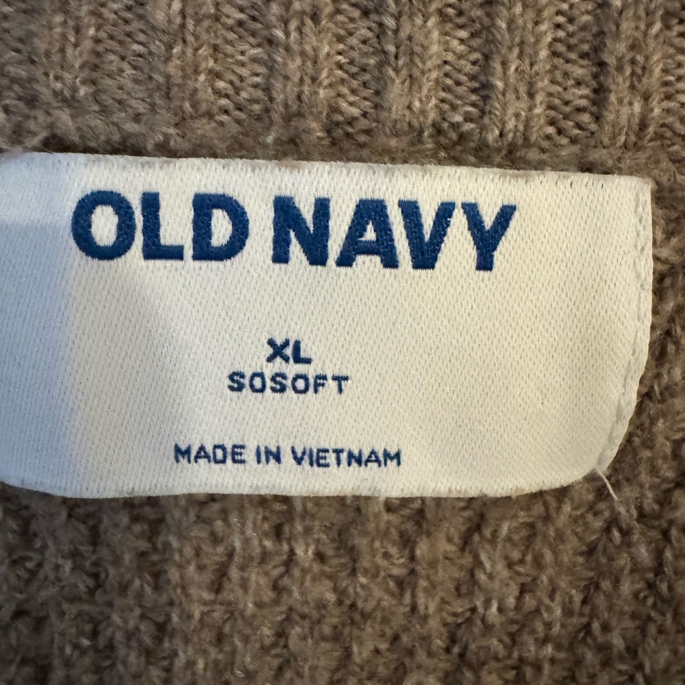 Old Navy SoSoft Mocha Crewneck Sweater Size XL - Picture 3 of 6
